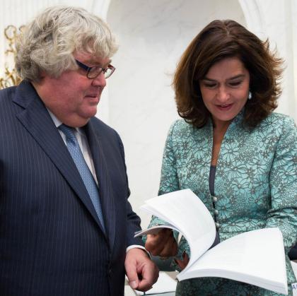 MP Ton Elias with Speaker Anouchka van Miltenburg
