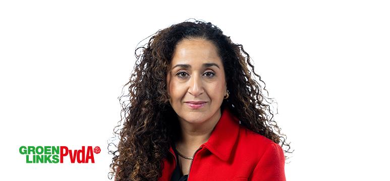 Chakor, GroenLinks-PvdA, including logo on the bottom left