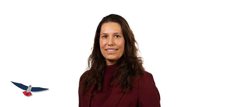 Portrait of Lammers with logo PVV.