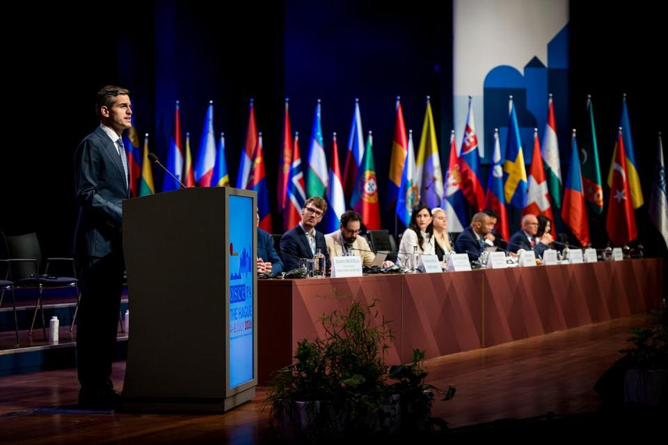 Tom Berendsen during OSCE PA.
