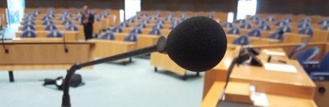 Microphone in the plenary hall