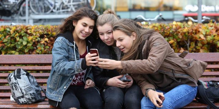 Young people on social media