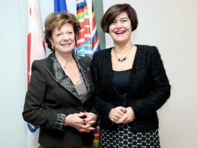 The Speaker and Neelie Kroes