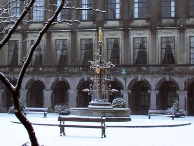 Photo from the Binnenhof in winter.