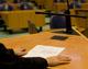 Rostrum in the plenary hall