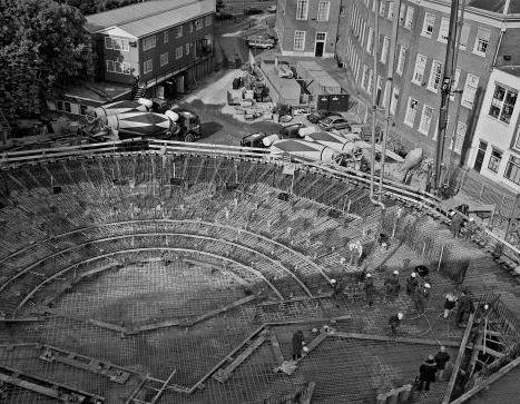 The House under construction during the nineties