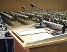 Microphones in a debating room